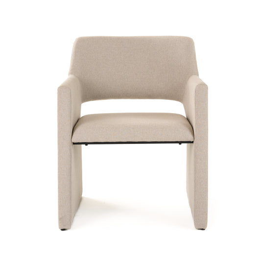 Modrest Lasara Modern Beige Fabric Dining Chair