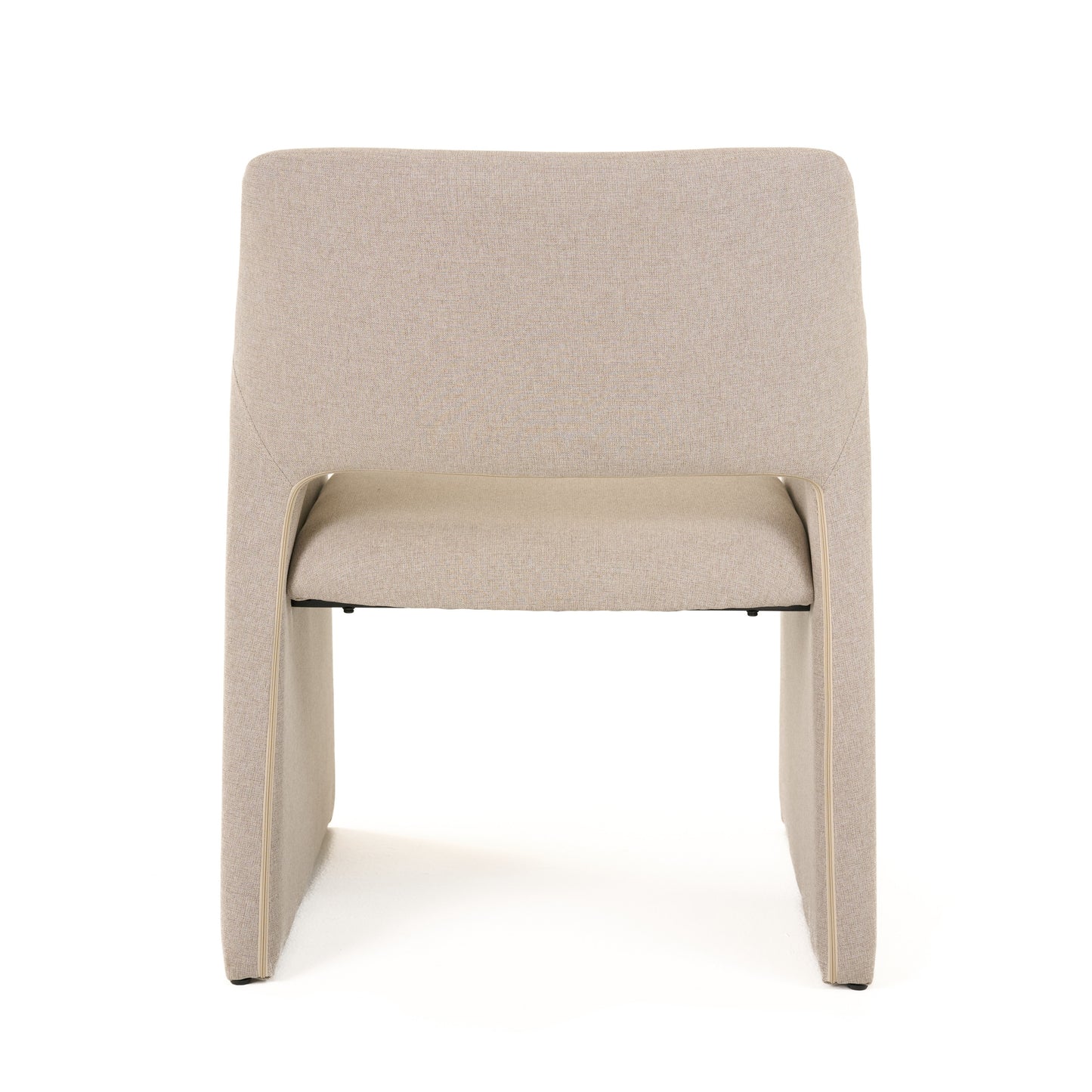 Modrest Lasara Modern Beige Fabric Dining Chair