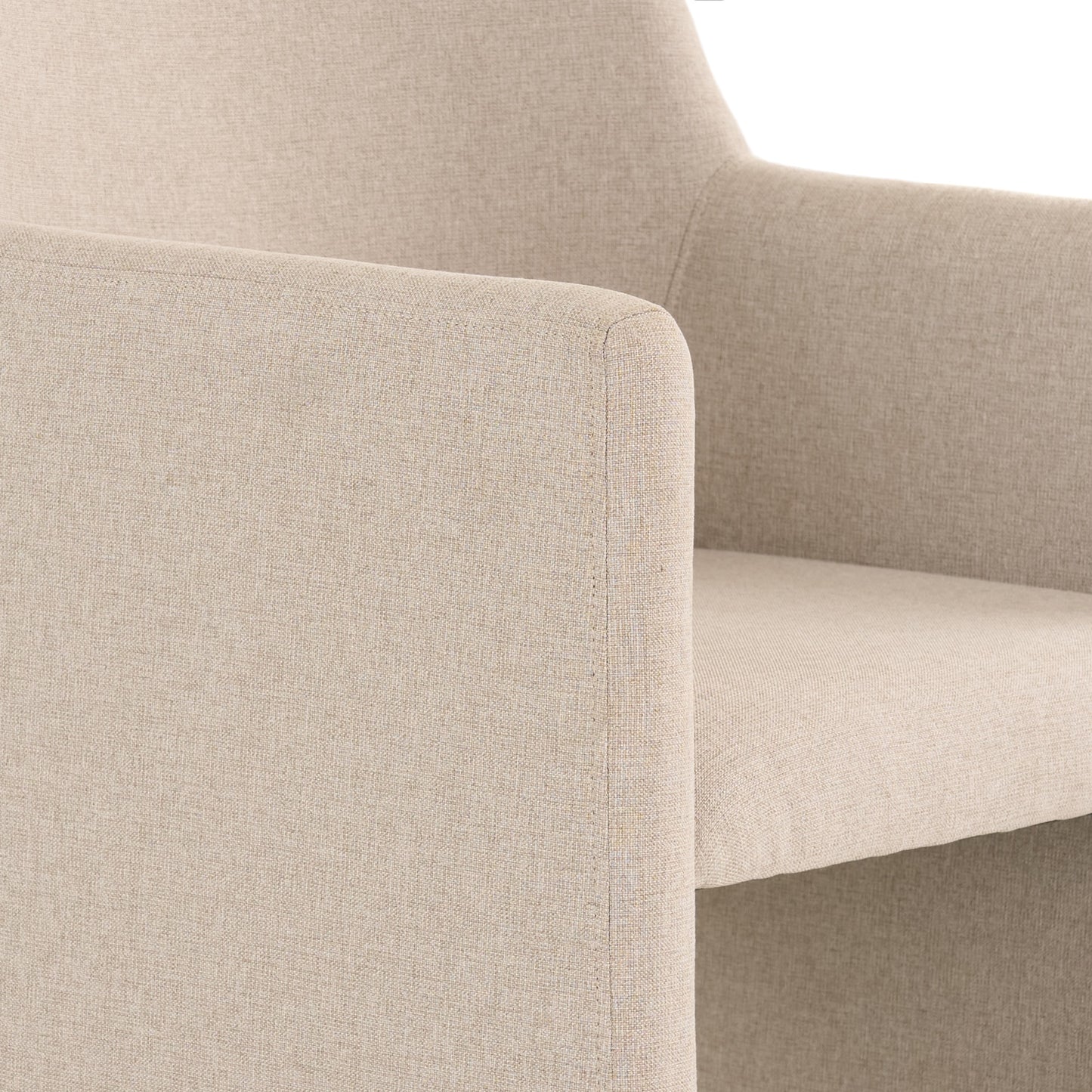 Modrest Lasara Modern Beige Fabric Dining Chair