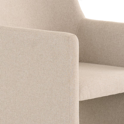 Modrest Lasara Modern Beige Fabric Dining Chair