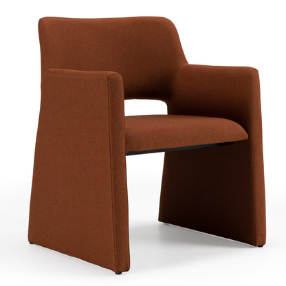 Modrest Lasara Modern Rust Fabric Dining Chair