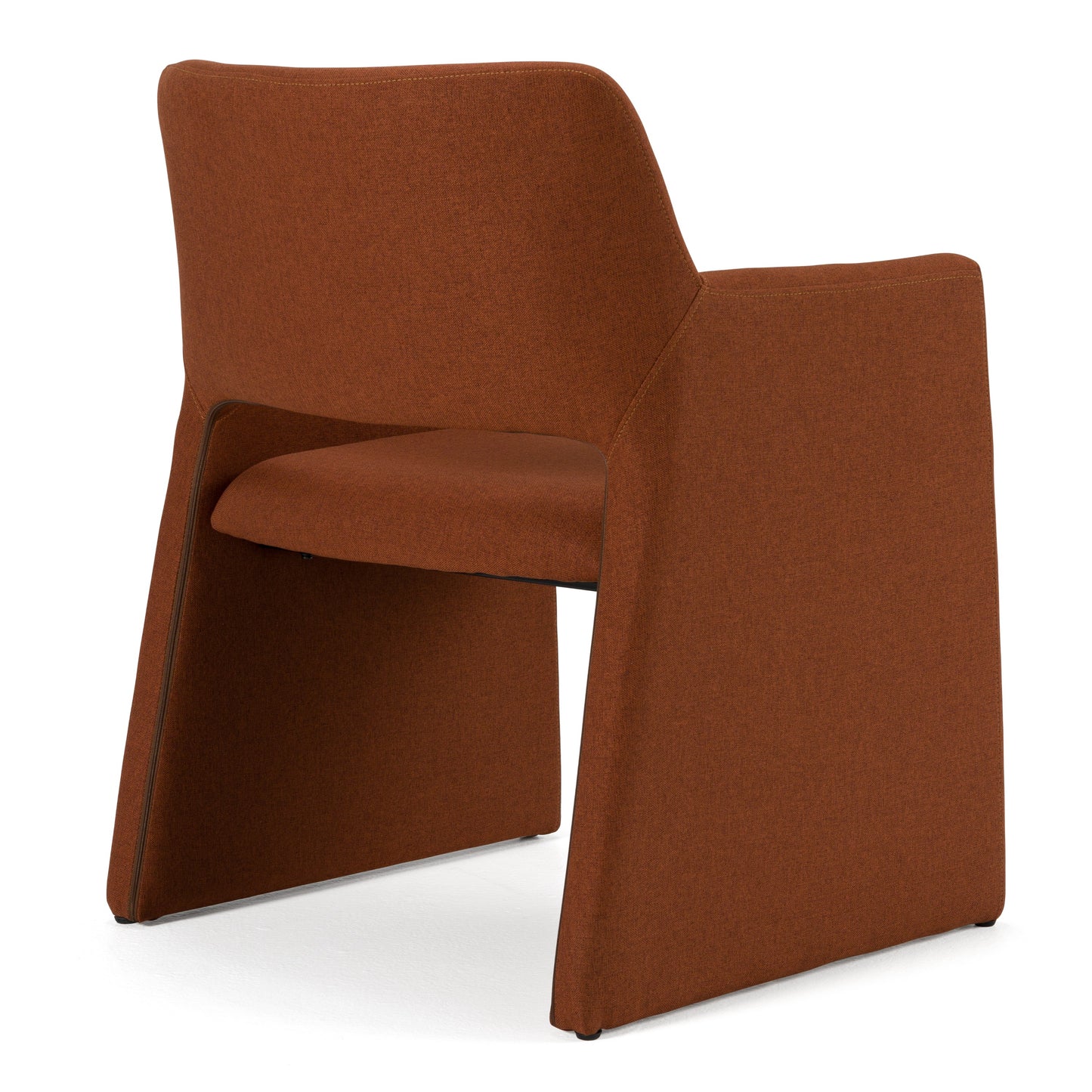 Modrest Lasara Modern Rust Fabric Dining Chair