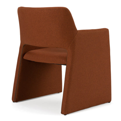 Modrest Lasara Modern Rust Fabric Dining Chair