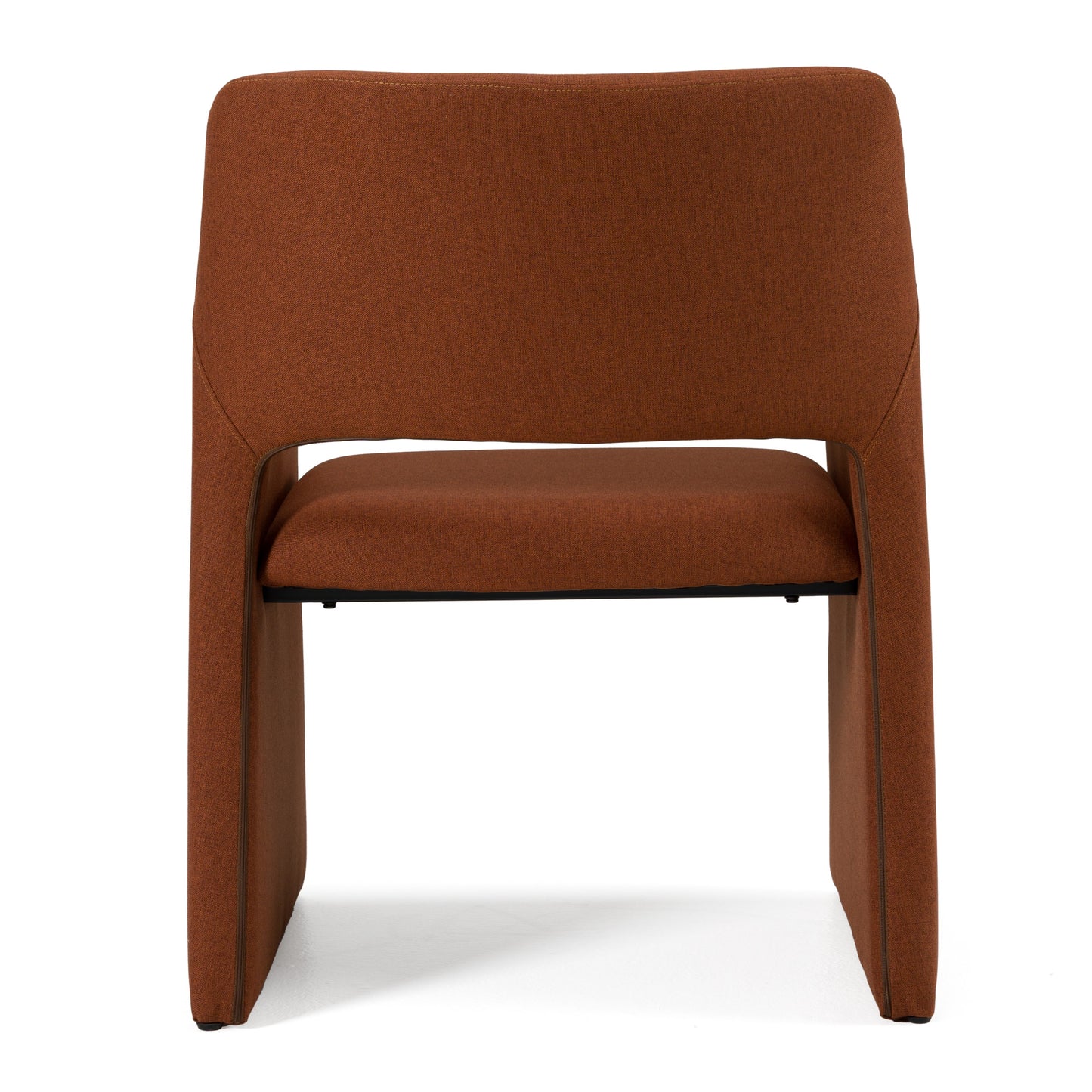Modrest Lasara Modern Rust Fabric Dining Chair