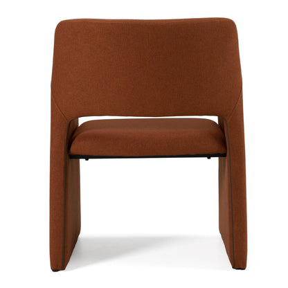 Modrest Lasara Modern Rust Fabric Dining Chair