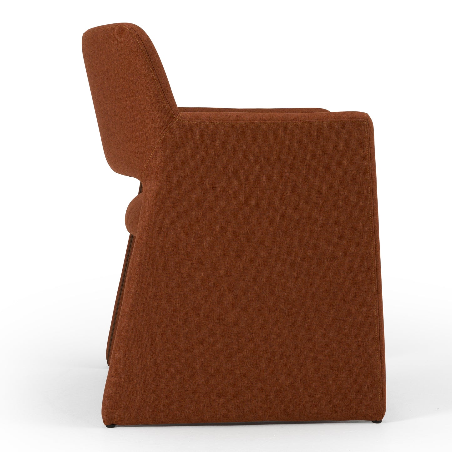 Modrest Lasara Modern Rust Fabric Dining Chair