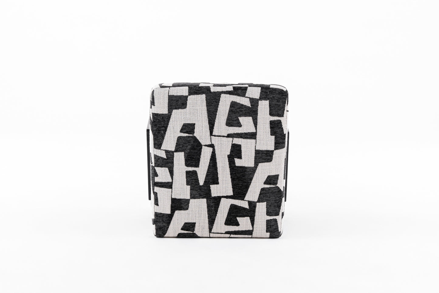 Modrest Leana Modern Black and White Fabric Accent Chair