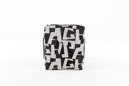 Modrest Leana Modern Black and White Fabric Accent Chair