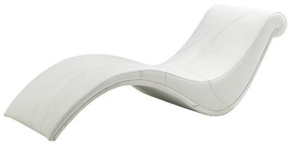 Essen Modern White Leather Leisure Lounge Chaise