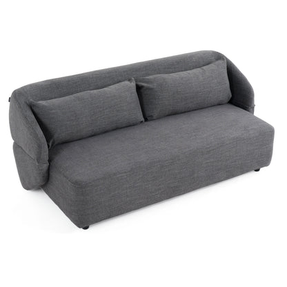 Divani Casa Lerner Modern Dark Grey Fabric Sofa Bed