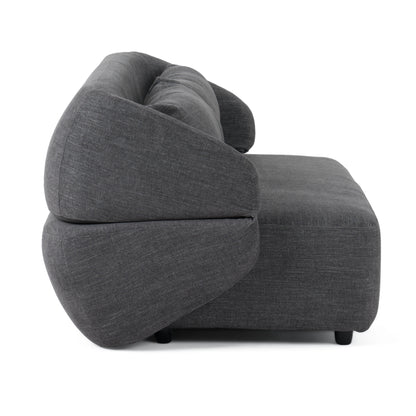 Divani Casa Lerner Modern Dark Grey Fabric Sofa Bed