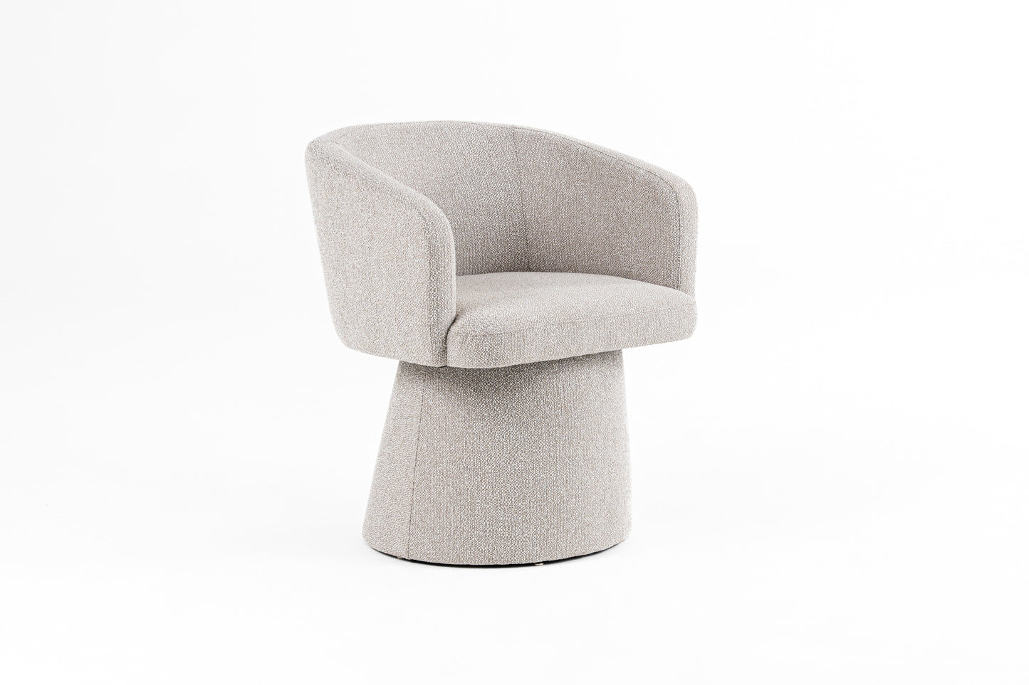 Modrest Linton Modern Light Grey Fabric Dining Chair