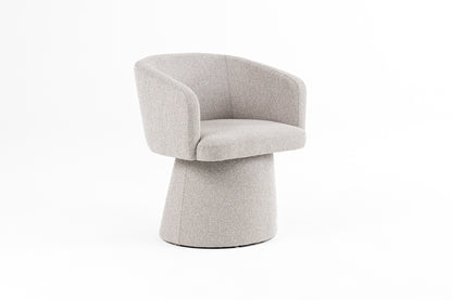 Modrest Linton Modern Light Grey Fabric Dining Chair