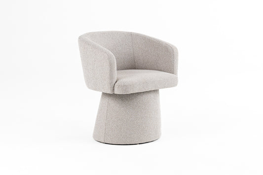 Modrest Linton Modern Light Grey Fabric Dining Chair