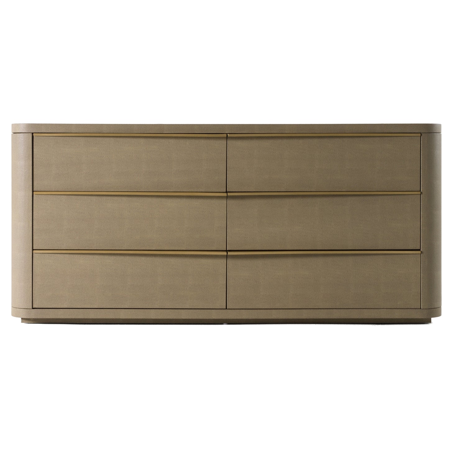 Modrest Lois Modern Beige Shagreen Brass Dresser