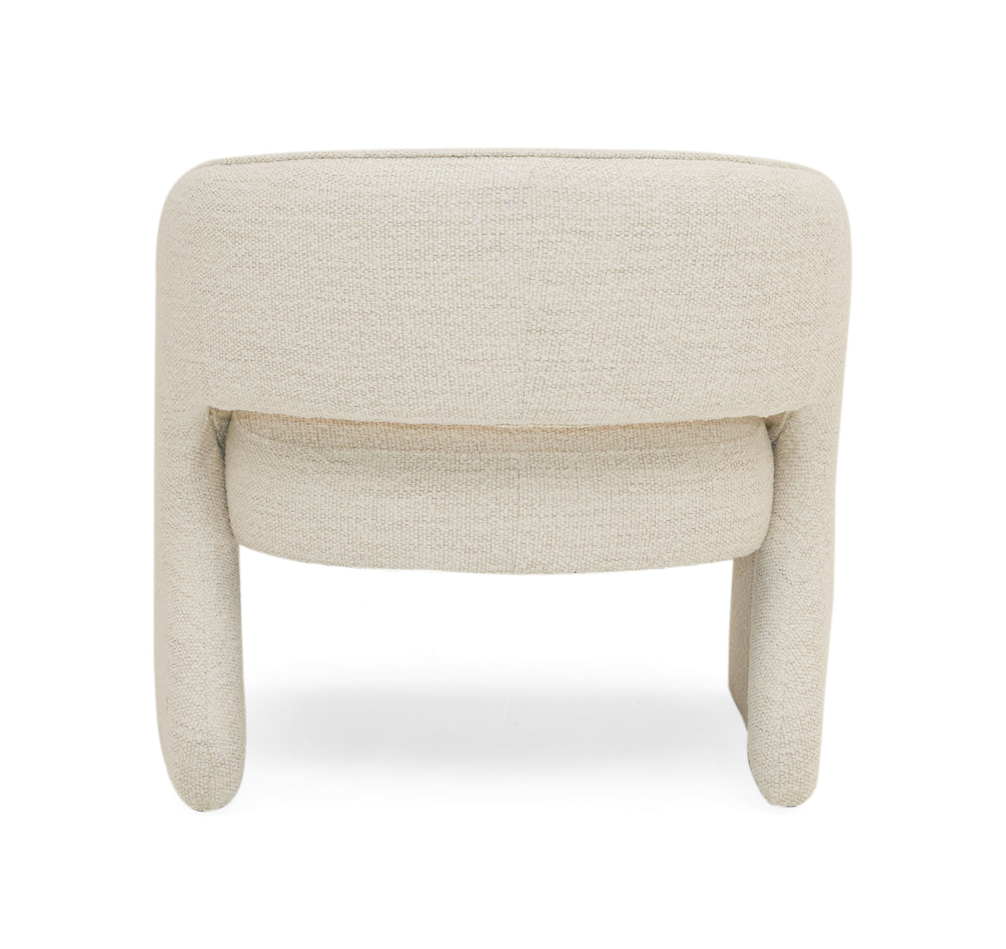 Modrest Luby Modern Cream Fabric Accent Chair