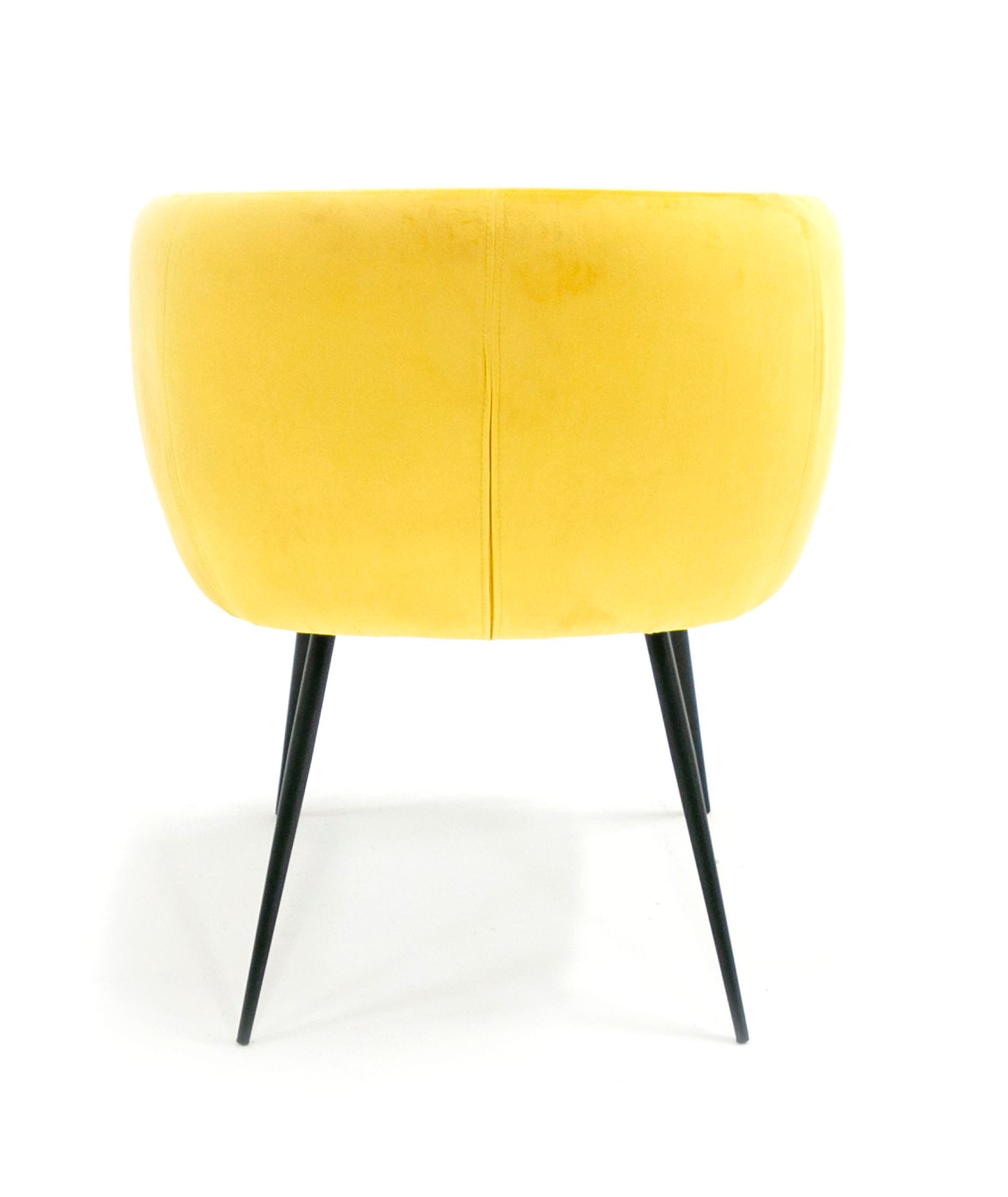 Modrest Luzerne Modern Yellow Velvet Dining Chair
