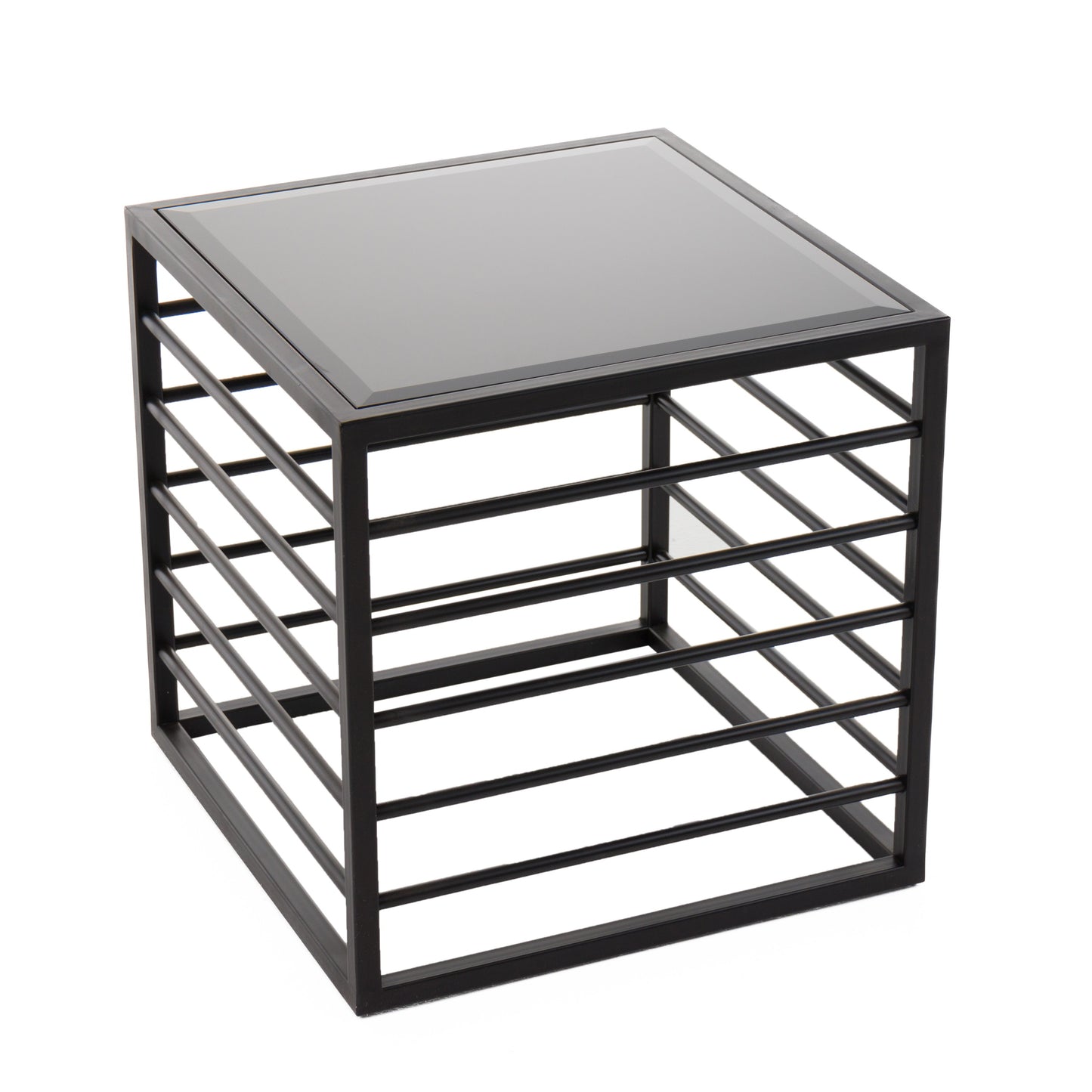 Modrest Malvo Modern Black Glass End Table