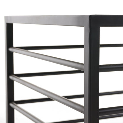 Modrest Malvo Modern Black Glass End Table