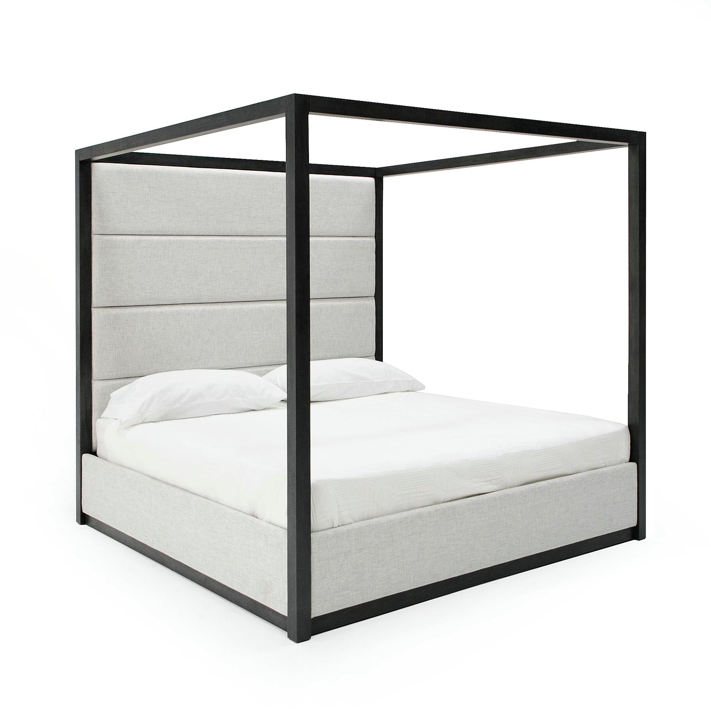 Modrest Manhattan- Contemporary Canopy Grey Queen Bedroom Set