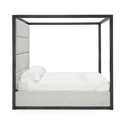 Modrest Manhattan- Contemporary Canopy Grey Queen Bedroom Set
