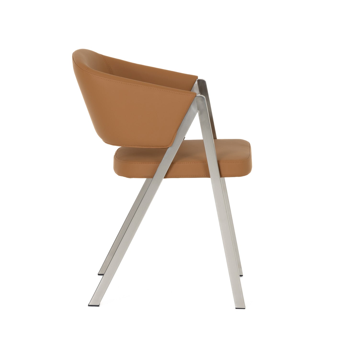 Modrest Marcus Modern Camel Vegan Leather Dining Chair