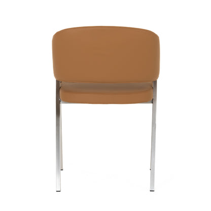 Modrest Marcus Modern Camel Vegan Leather Dining Chair