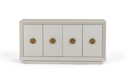 Modrest Marjorie Modern Cream and Brushed Gold Buffet
