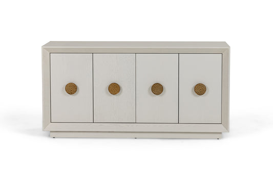 Modrest Marjorie Modern Cream and Brushed Gold Buffet