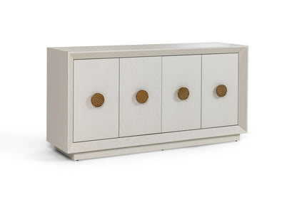 Modrest Marjorie Modern Cream and Brushed Gold Buffet