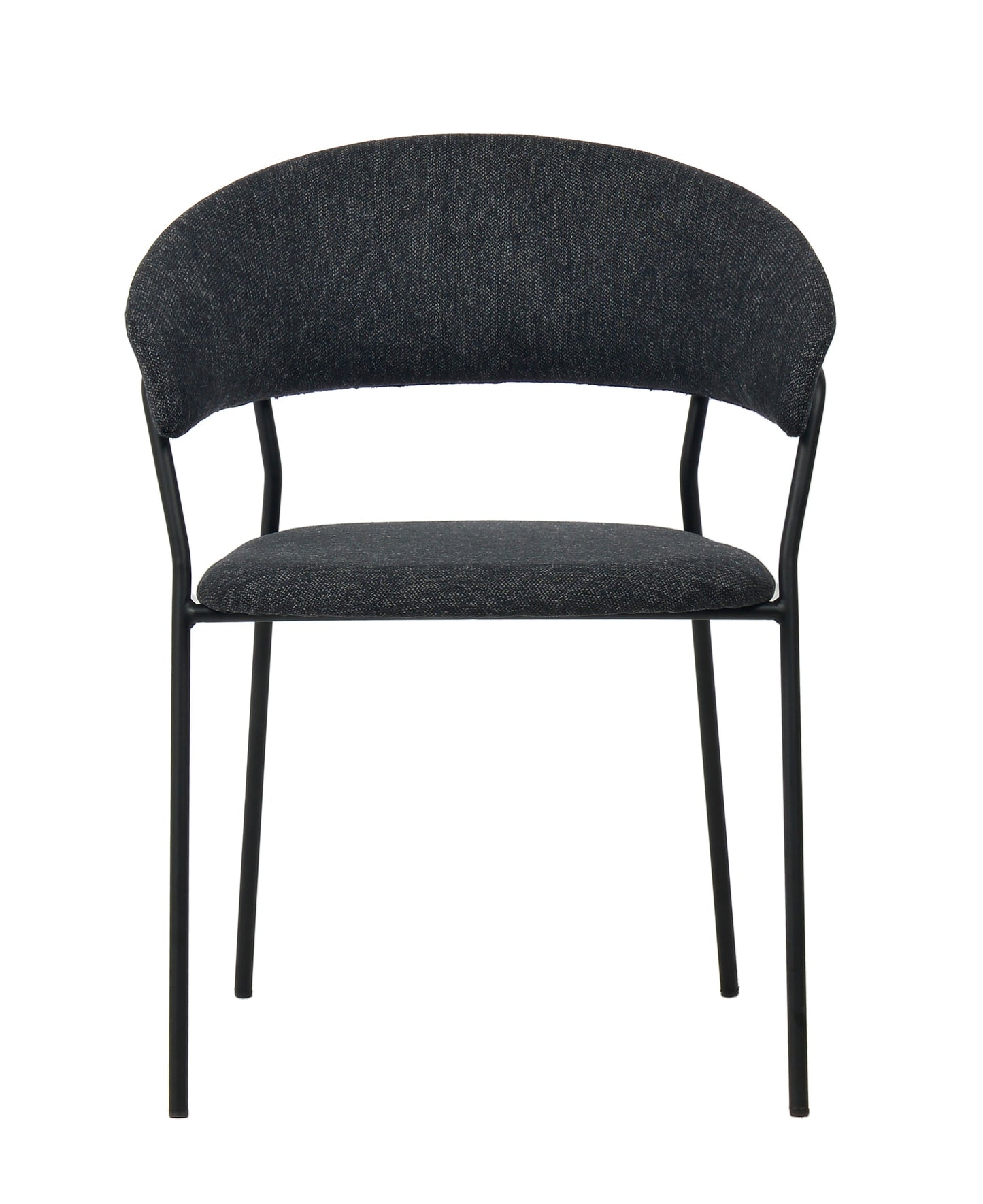 Modrest Marlynn Modern Dark Grey Dining Chair Set of 2