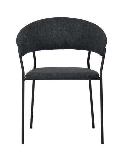 Modrest Marlynn Modern Dark Grey Dining Chair Set of 2