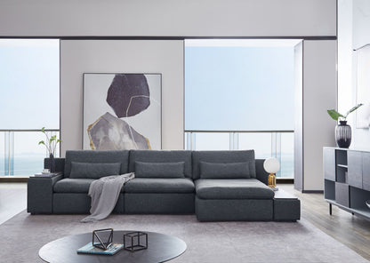 Divani Casa Paseo Modern Grey Modular Sectional Sofa