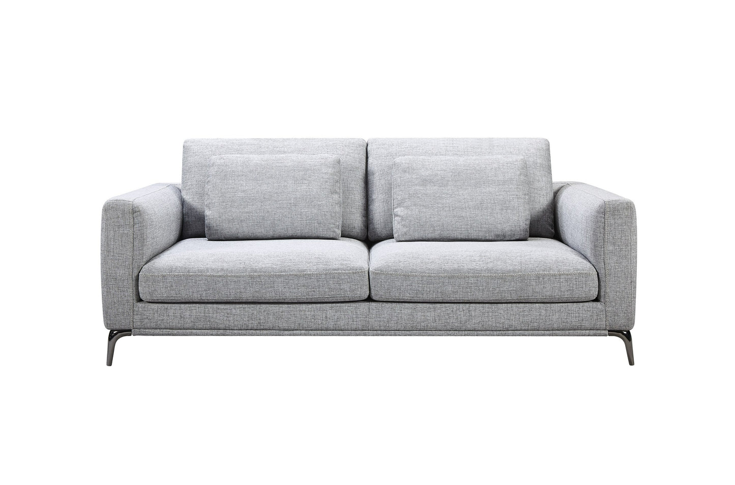 Divani Casa Beaman Modern Grey Fabric Sofa Set