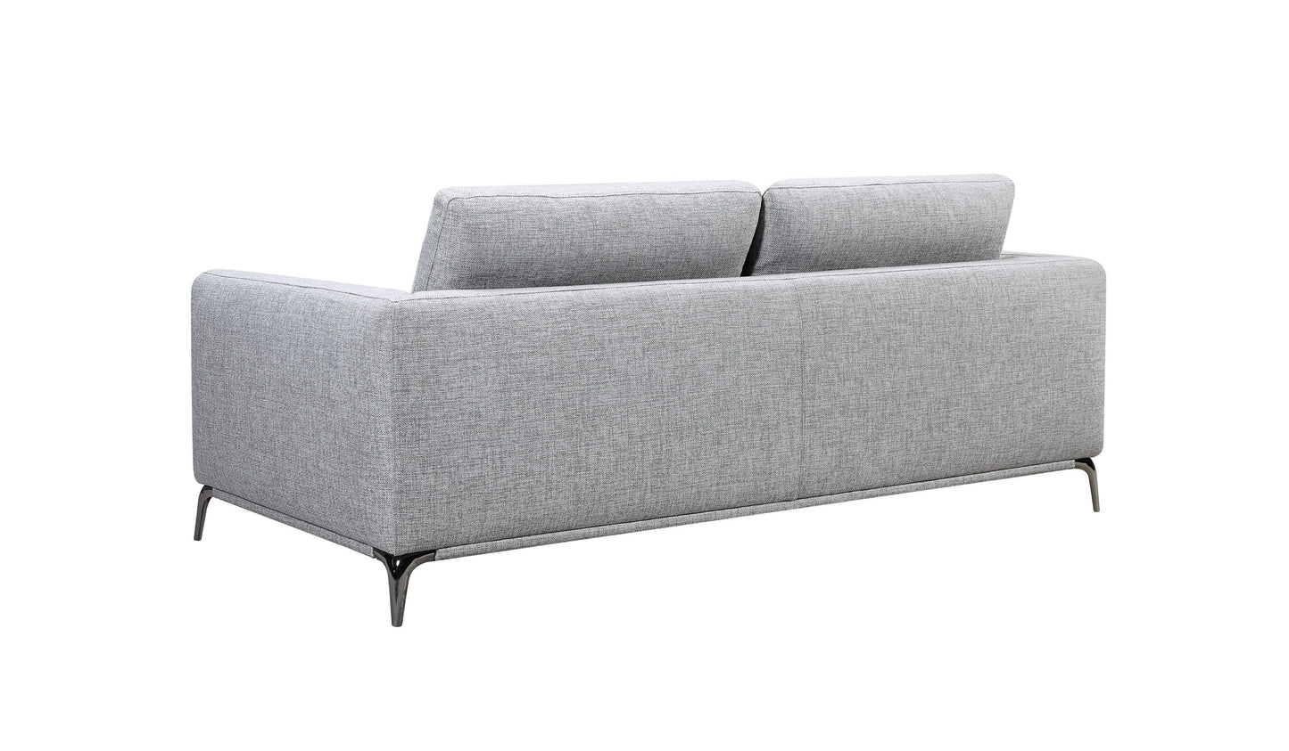 Divani Casa Beaman Modern Grey Fabric Sofa Set