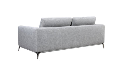 Divani Casa Beaman Modern Grey Fabric Sofa Set
