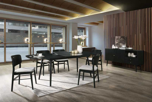 Modrest Addax Modern Black Ash Buffet