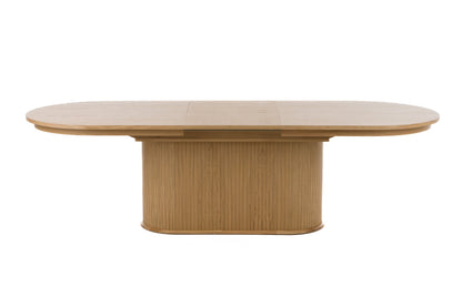 Modrest Milan Modern Natural Oak Dining Table With Extension