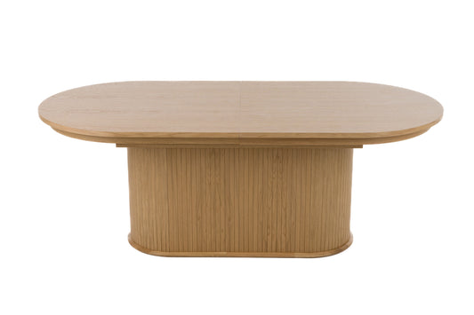 Modrest Milan Modern Natural Oak Dining Table With Extension