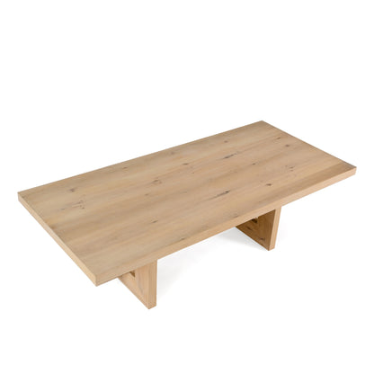 Modrest Mineola Modern Natural White Oak Dining Table
