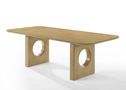 Modrest Oshana Modern White Oak Dining Set