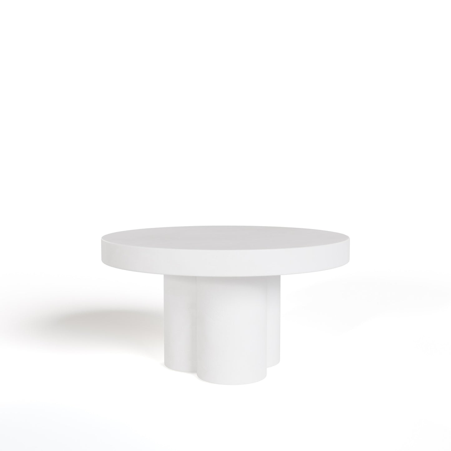 Modrest Bruni Modern White Concrete Coffee Table