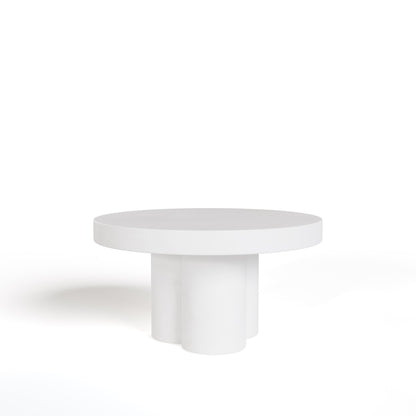 Modrest Bruni Modern White Concrete Coffee Table