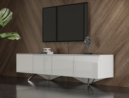 Modrest Columbia Modern White TV Stand