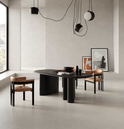 Modrest Summit Modern 87" Black Ash Dining Table