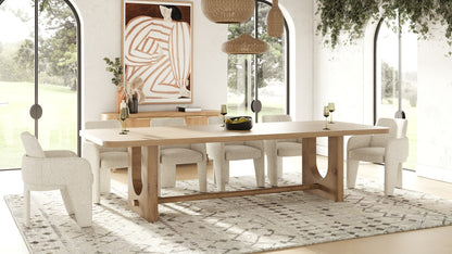 Modrest Walz Modern Natural Oak Rectangular Dining Table
