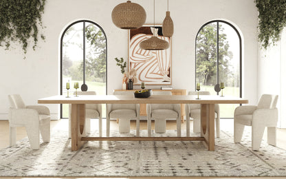Modrest Walz Modern Natural Oak Rectangular Dining Table