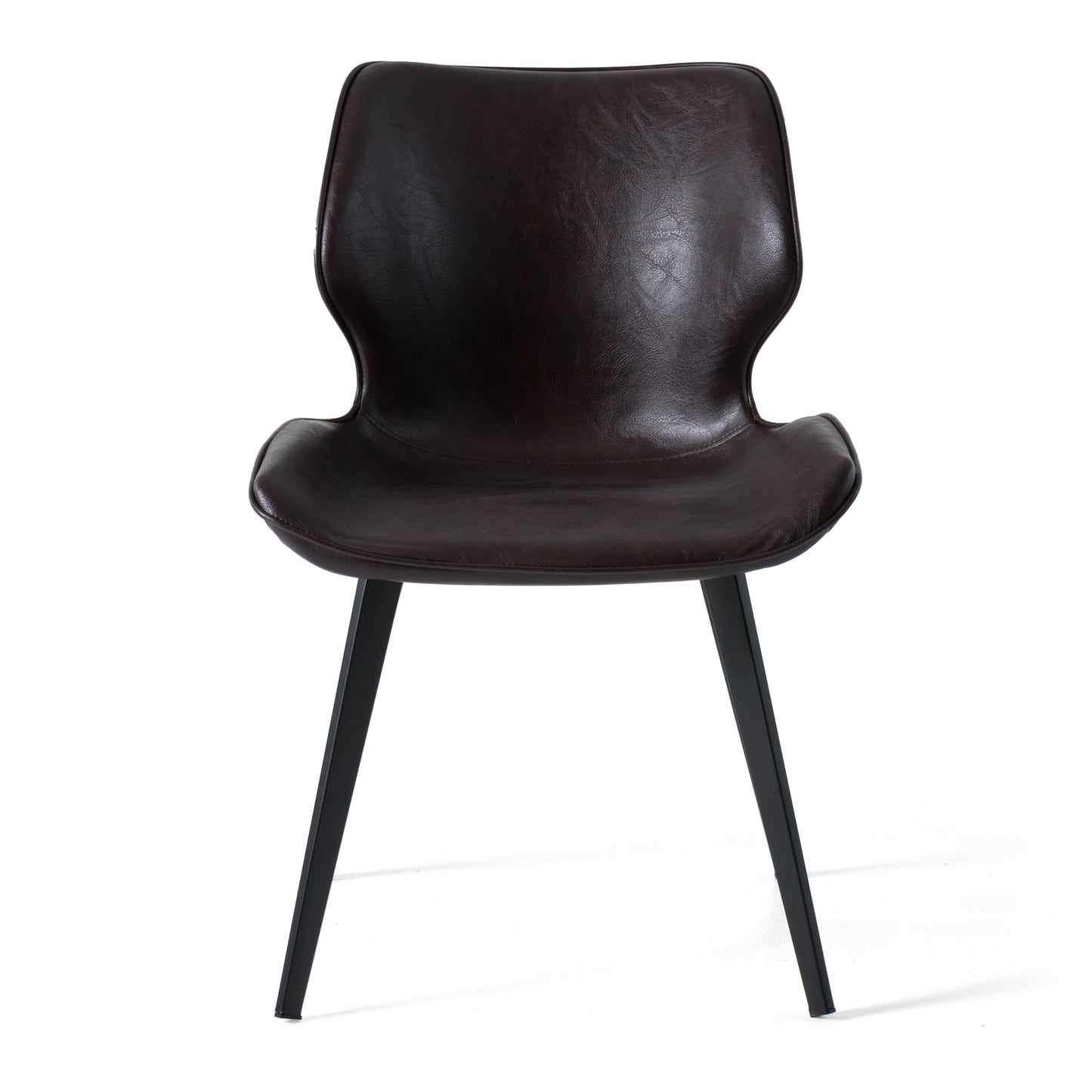 Modrest Moira Modern Dark Brown Eco-Leather Dining Chair