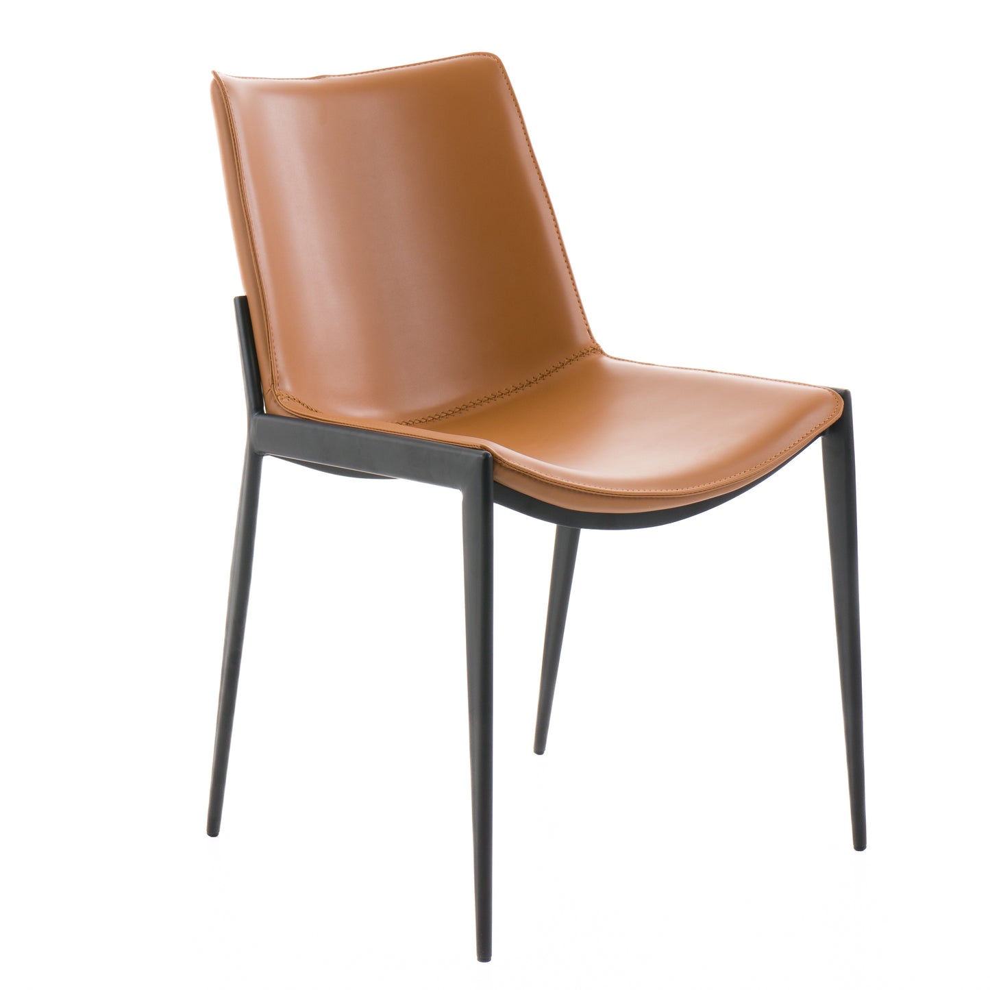 Modrest Murray Modern Camel Vegan Leather Dining Chair