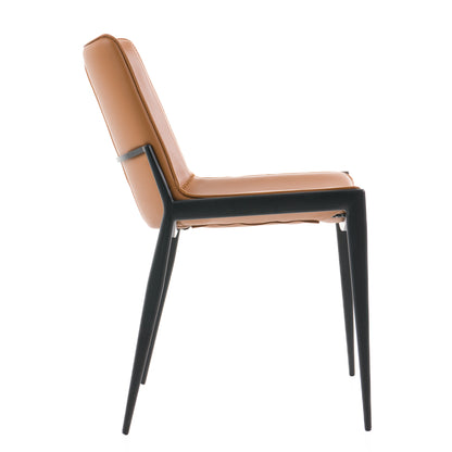 Modrest Murray Modern Camel Vegan Leather Dining Chair